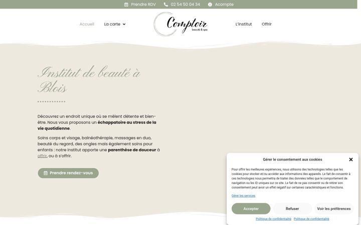 Screenshot ta' comptoirbeautespa.fr