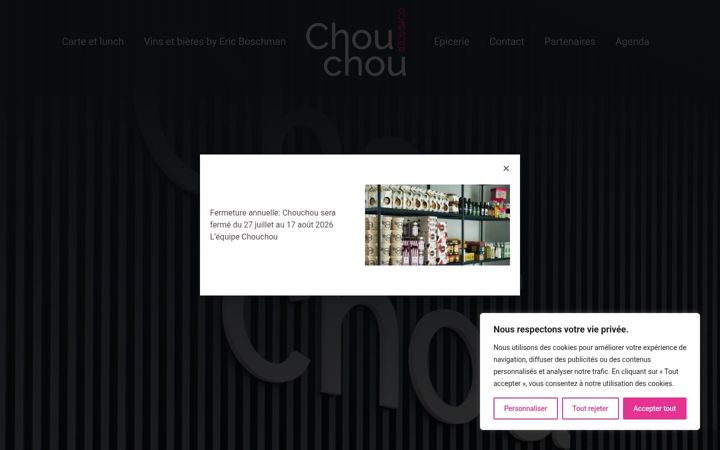 Screenshot of comptoirchouchou.be