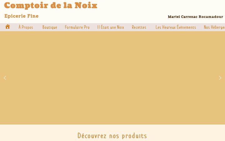 Ekrānuzņēmums no comptoirdelanoix.fr