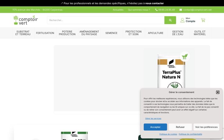 Screenshot ta' comptoirvert.net