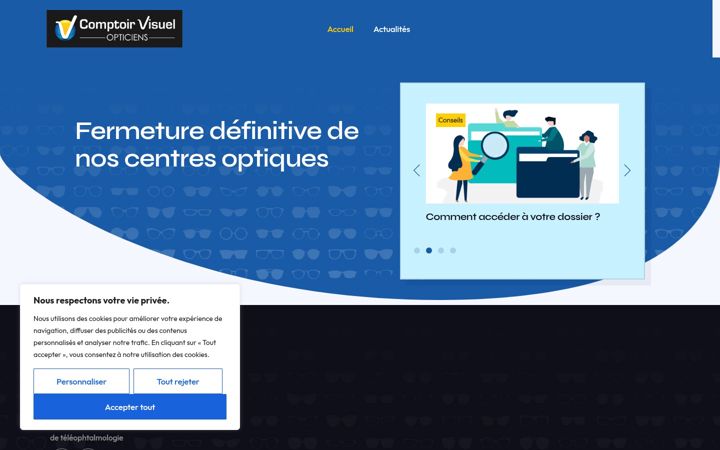 Screenshot of comptoirvisuel.fr