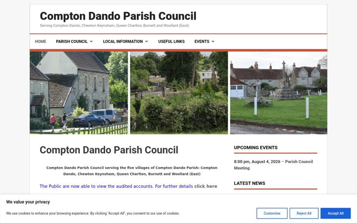 Screenshot of comptondando-pc.gov.uk