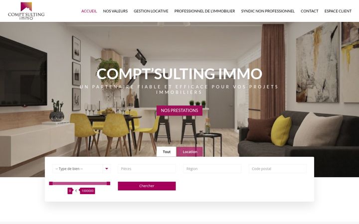 Screenshot of comptsulting-immo.fr