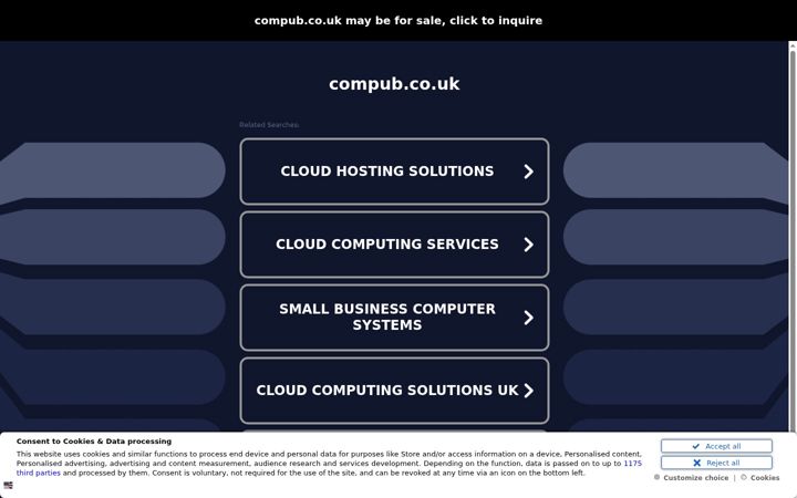 Screenshot of compub.co.uk