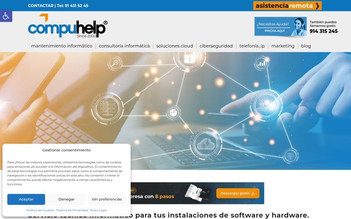 Screenshot of compuhelp.es