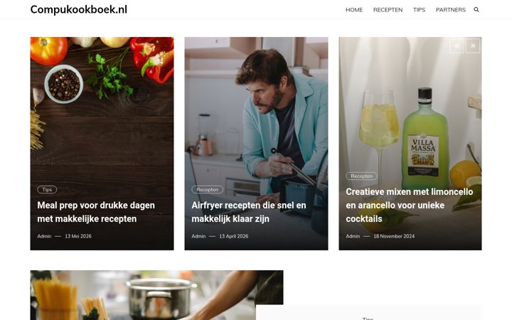 Screenshot of compukookboek.nl