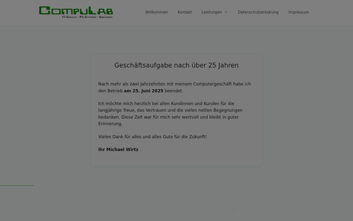 Screenshot of compulabs.de
