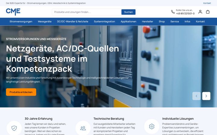 Screenshot of compumess.de