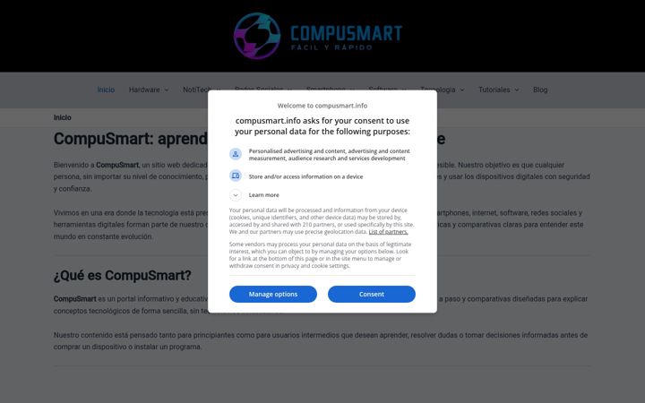 Skjermbilde av compusmart.info
