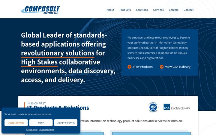 Screenshot of compusultsystems.com