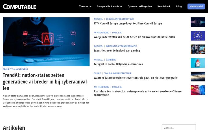 Screenshot of computable.be