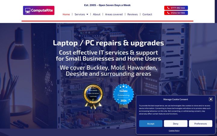 Screenshot of computarite.co.uk