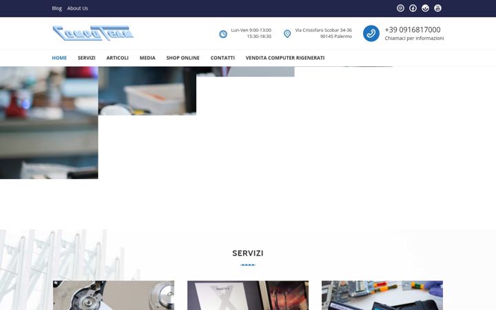 Screenshot of computeam.it
