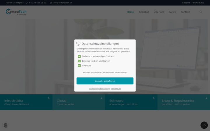Screenshot of computech.ch