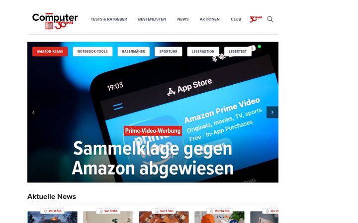 Screenshot of computer-bild.de