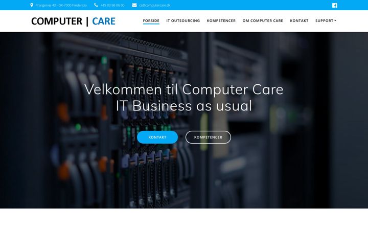 Screenshot of computer-care.dk