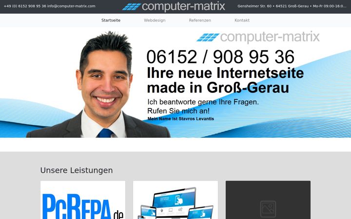 Screenshot of computer-matrix.com
