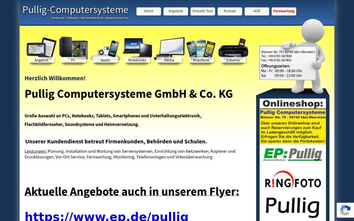 Screenshot of computer-pullig.de