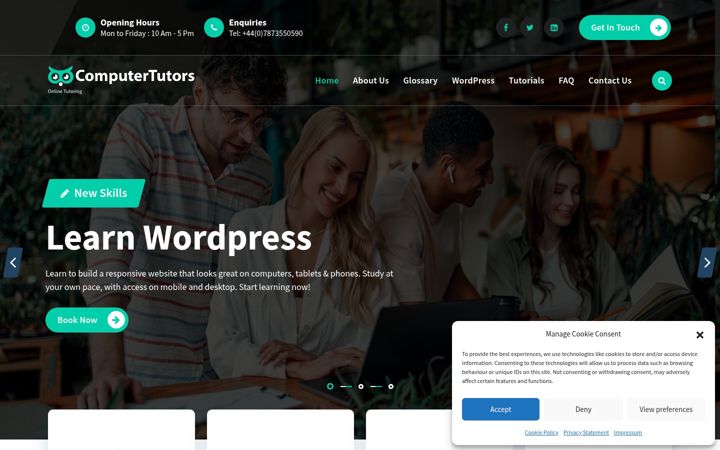Screenshot of computer-tutors.co.uk