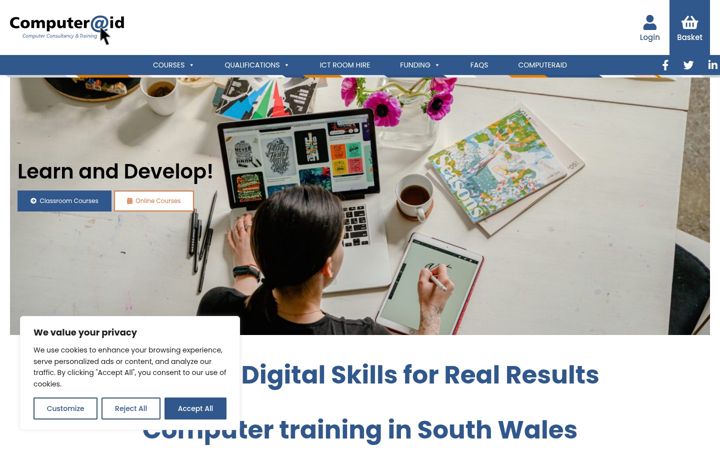 Screenshot of computeraidwales.com