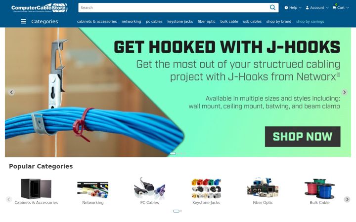 Screenshot of computercablestore.com