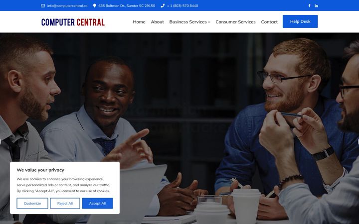 Screenshot of computercentral.co