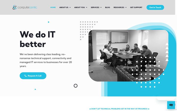 Screenshot of computercentric.co.uk