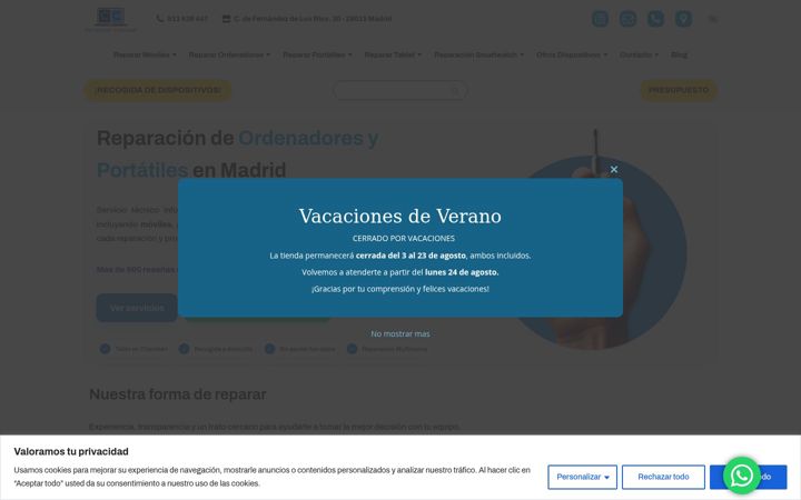 Screenshot of computerchamberi.com