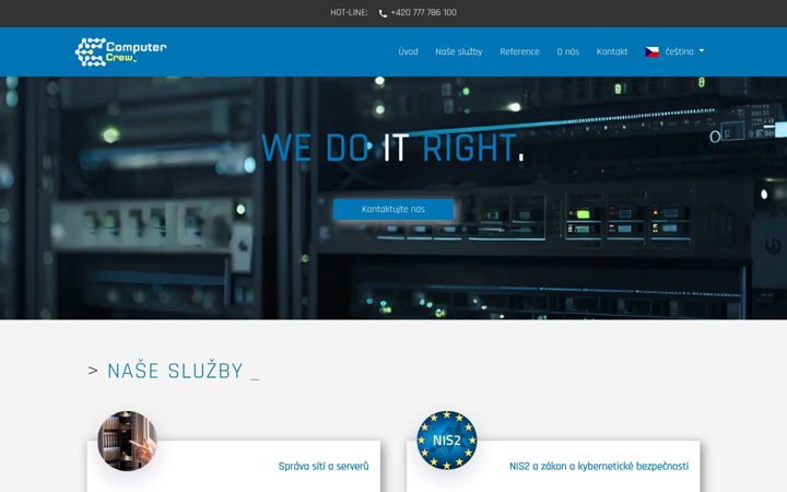 Screenshot van computercrew.cz