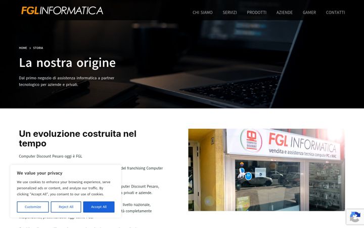 Screenshot of computerdiscountpesaro.it