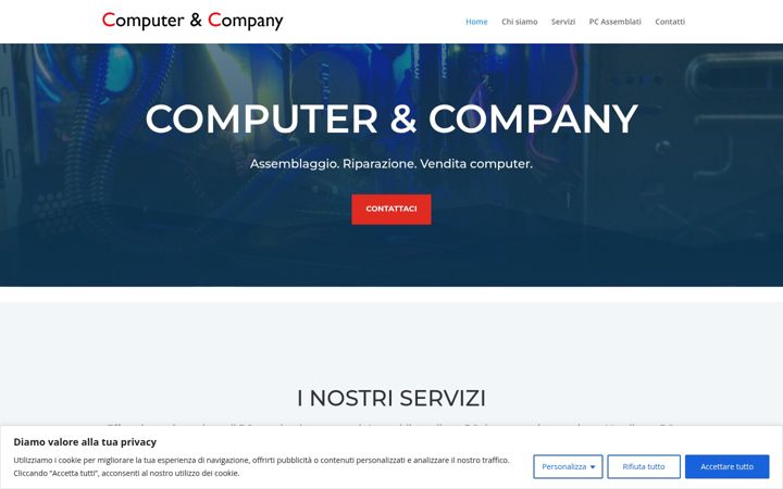 Skärmbild av computerecompany.it