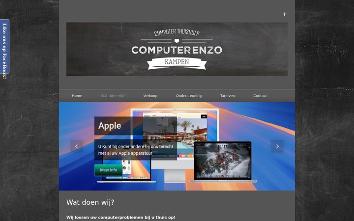Screenshot of computerenzokampen.nl