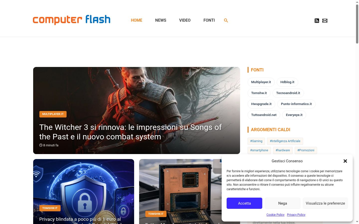 Screenshot tal-banner tal-kunsens muri qabel kwalunkwe interazzjoni