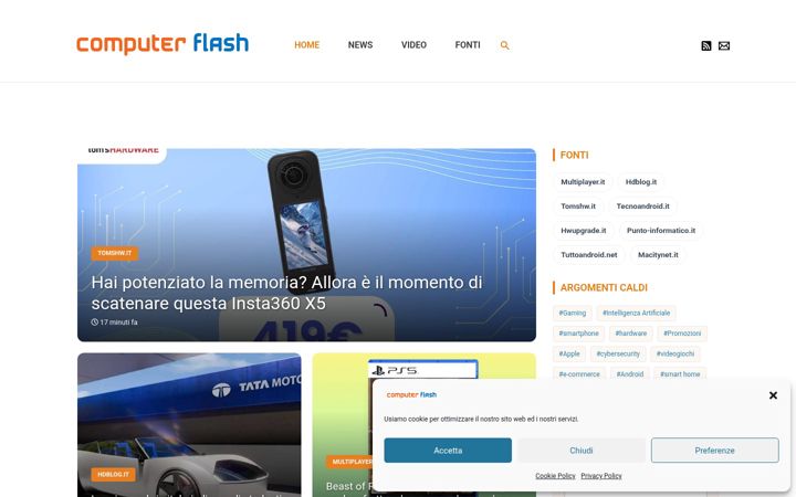 Screenshot ta' computerflash.net