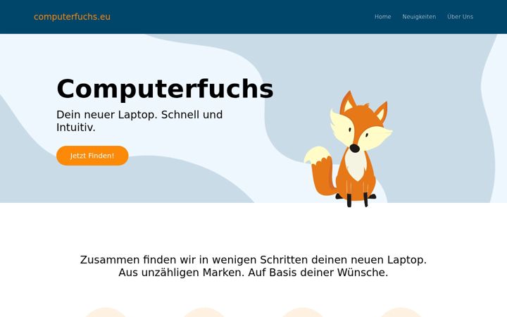 Screenshot of computerfuchs.eu