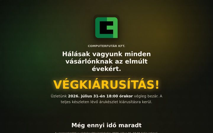 Screenshot of computerfutar.hu