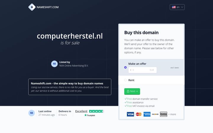 Screenshot of computerherstel.nl