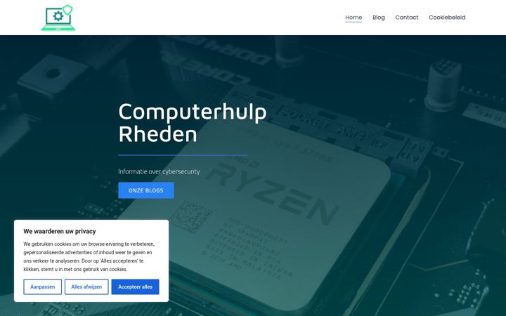 Screenshot of computerhulprheden.nl