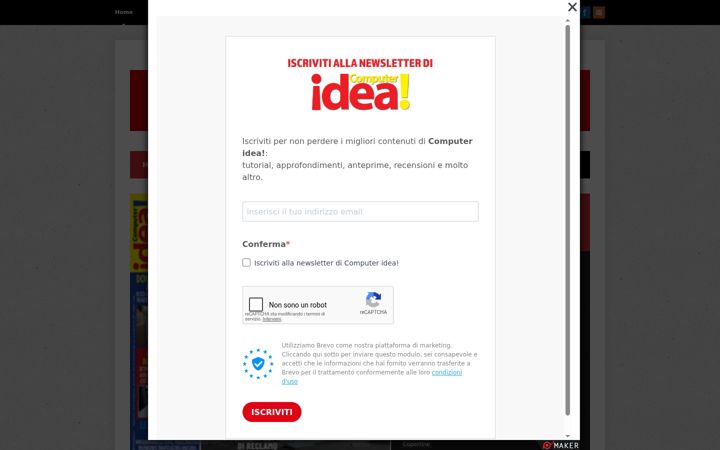 Skärmbild av computeridea.it