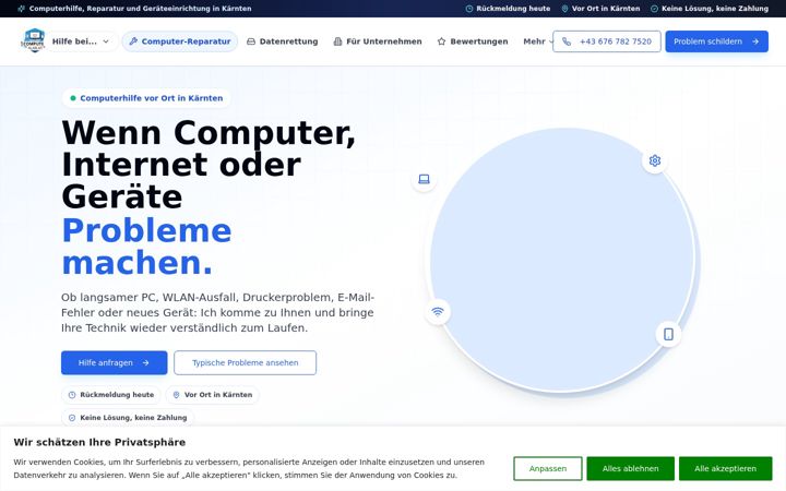 Screenshot of computerklar.at