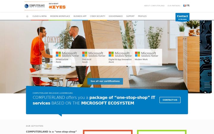 Screenshot of computerland.be