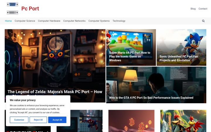 Screenshot of computermax.org