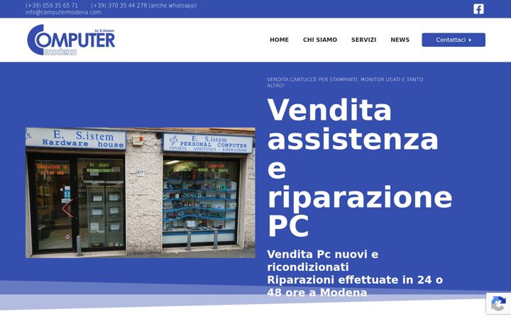 Screenshot of computermodena.com