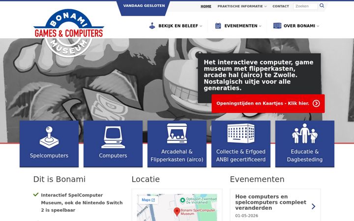 Screenshot of computermuseum.nl
