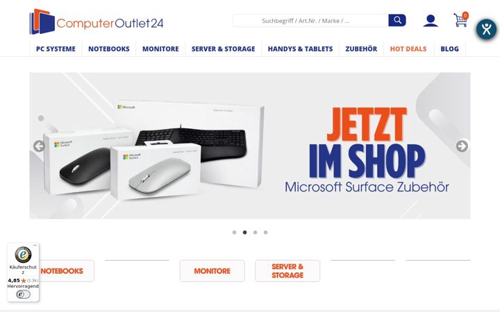 Capture d'écran de computeroutlet24.de