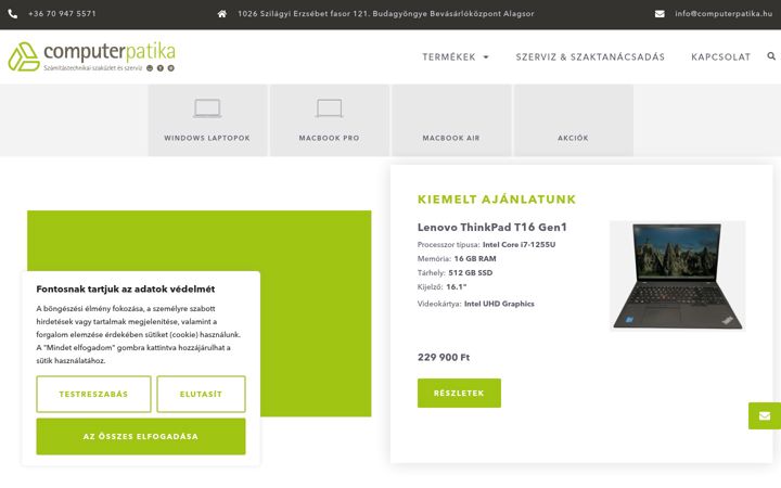 Screenshot of computerpatika.hu