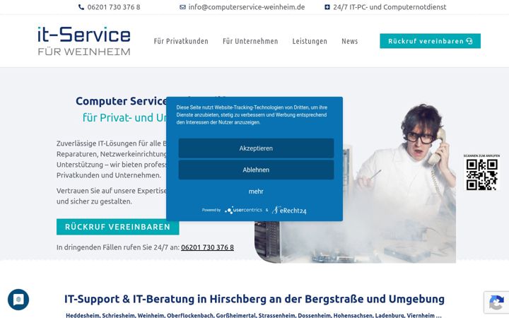 Screenshot of computerservice-weinheim.de