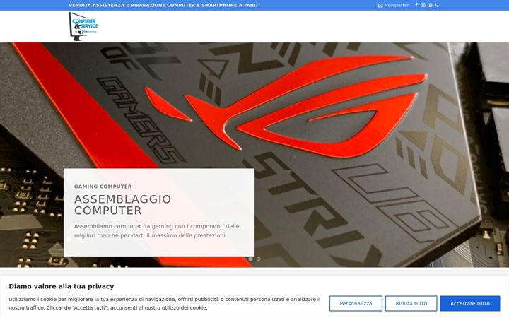 Skärmbild av computerservicefano.it