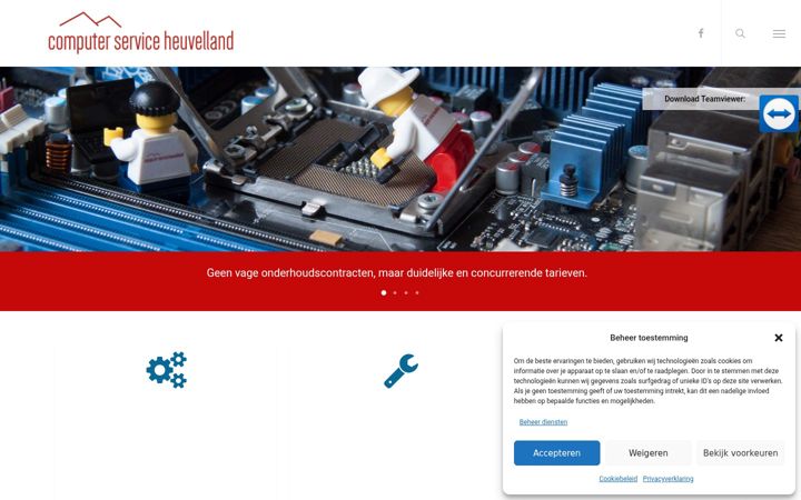 Screenshot of computerserviceheuvelland.nl