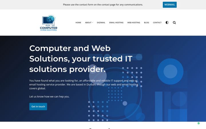 Екранна снимка на computerservices.co.za